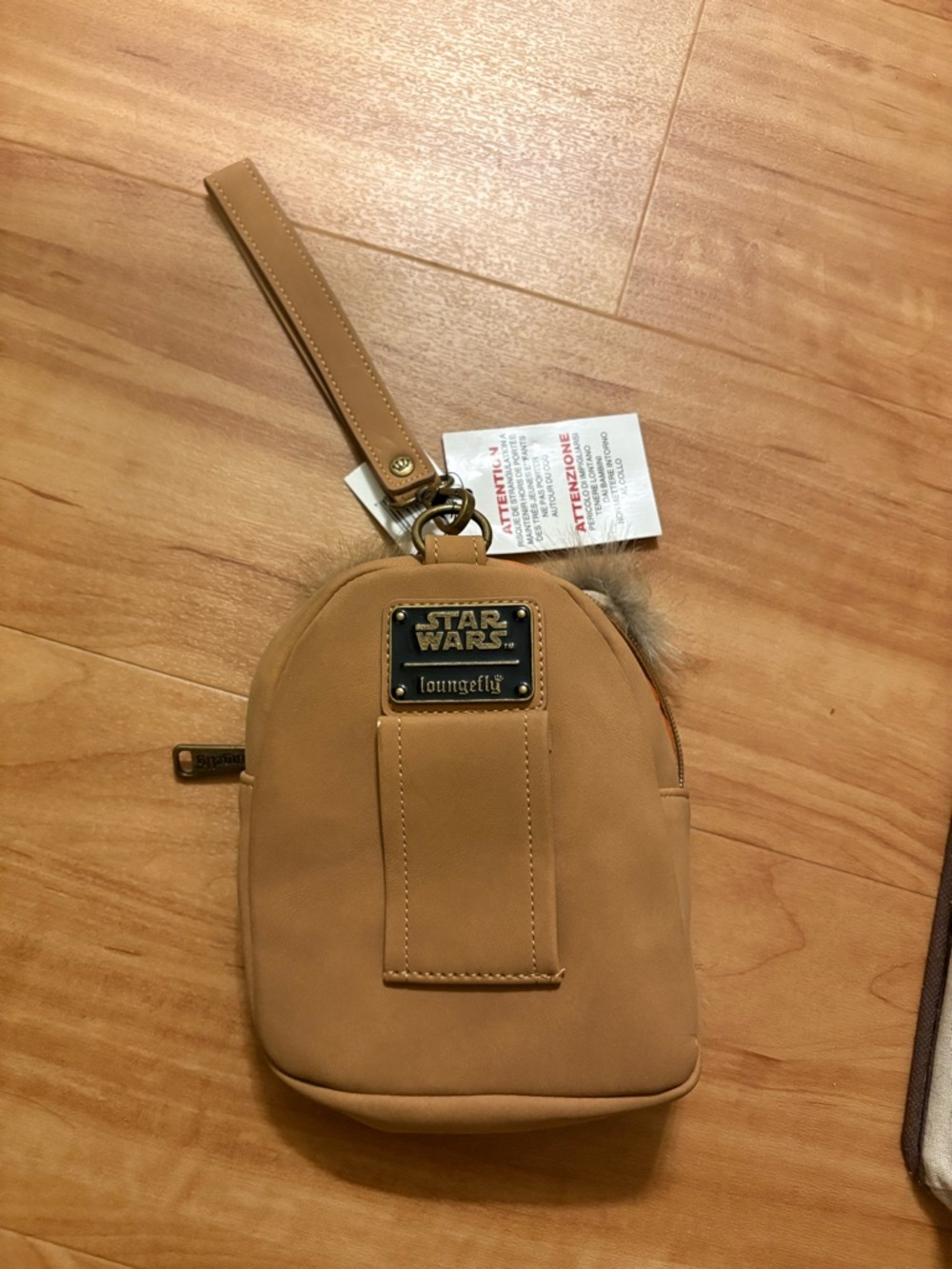 Loungefly Star Wars Ewok Mini Backpack Wristlet - Picture 2 of 3